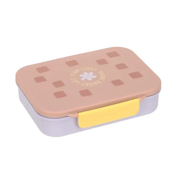 LÄSSIG Box na obed Bento Pattern Party rose/lilac