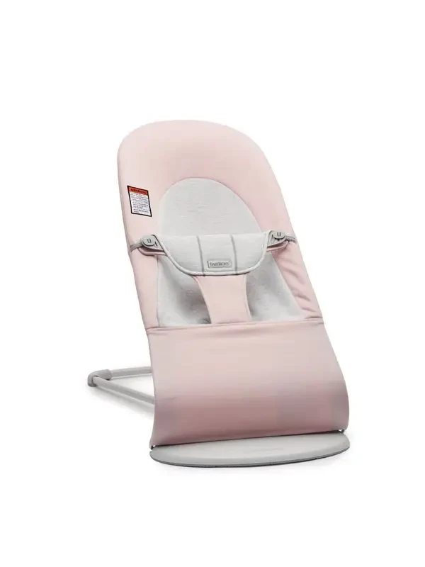 Lehátko Babybjorn Balance Soft Light pink/grey cotton Jersey  světlá konstrukce
