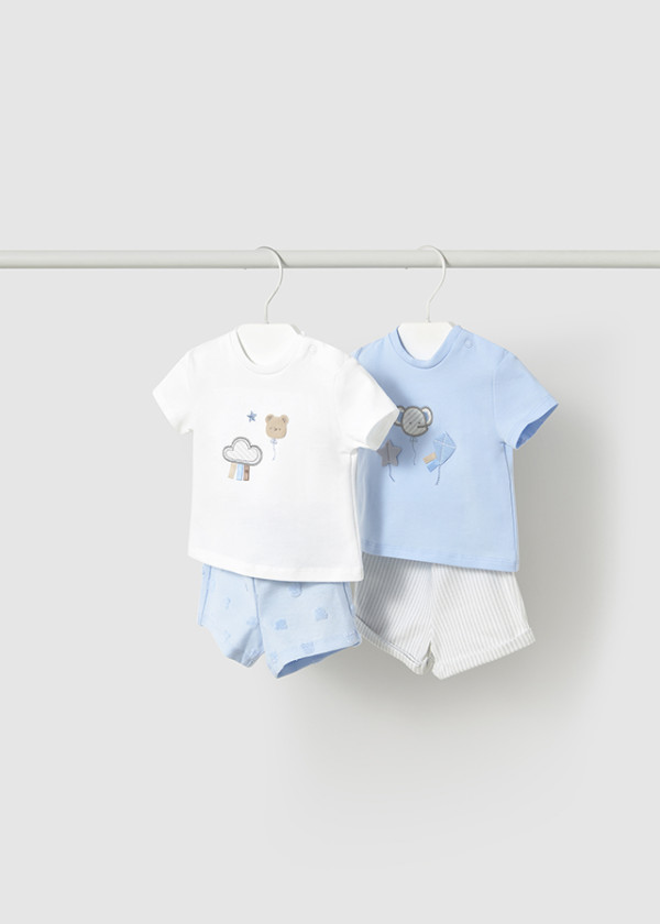 Mayoral Dojčenská súprava 4-dielna Layette Boy Sky 12M