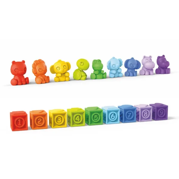 BRIGHT STARTS Hračka multisenzorická kostky set Cubes & Cuties™ 18ks, 3m+