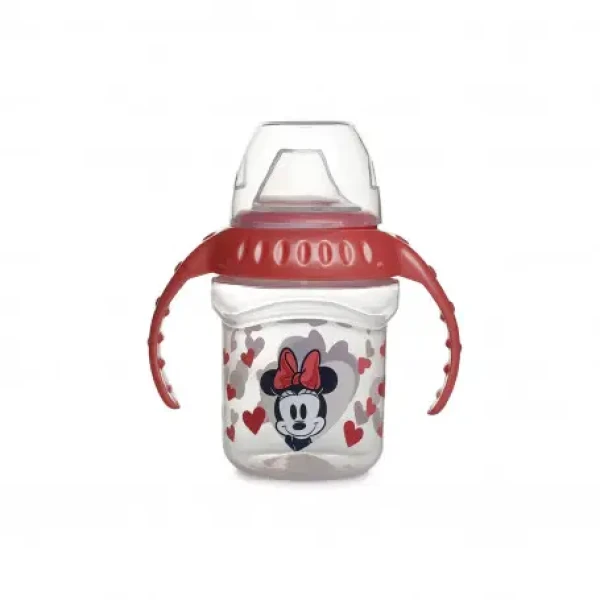 THERMOBABY Netekúci pohár s pítkom a držiakom, Minnie