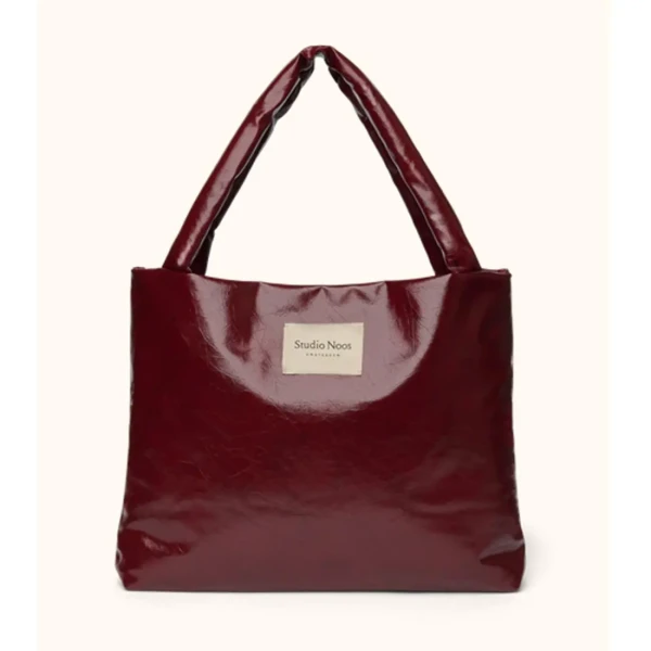 STUDIO NOOS - Leather MOM BAG Burgundy
