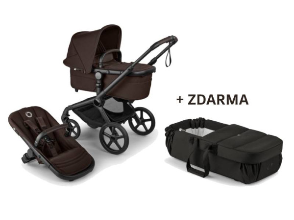 Bugaboo Fox 5 RENEW Kompletný set Black/Cocoa Brown