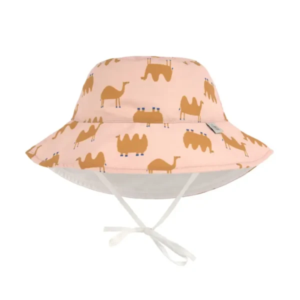 LÄSSIG Sun Protection Bucket Hat 2024 camel pink 19-36 mon.