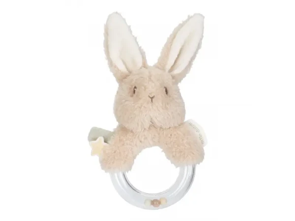 Little Dutch Chrastítko s korálky králíček Newborn Naturals