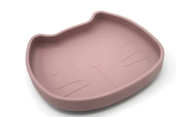 THE COTTON CLOUD SILIKÓNOVÝ TANIER MAČKA PIPPA DUSTY PINK
