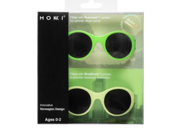 Mokki Click&Change detské okuliare 0-2r, GREEN dvojbalenie