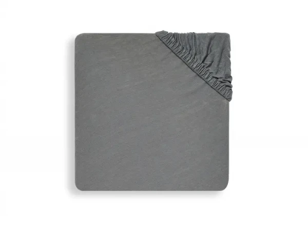 Jollein Napínacia plachta 120x60 cm Storm Grey