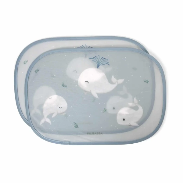 FILIBABBA SLNEČNÉ CLONY DO AUTA FILIBABBA - CHRISTIAN´S WHALE TALES - 2KS
