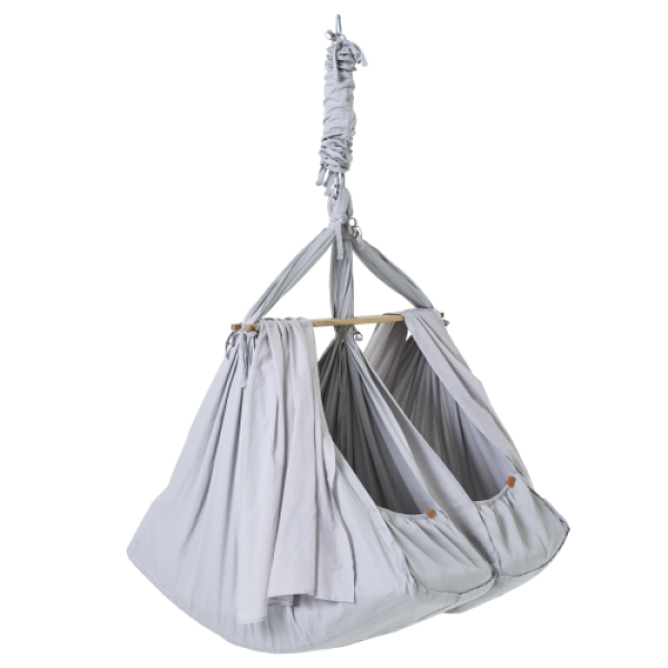 Membantu Organic TWIN kolébka Hamak Premium - grey