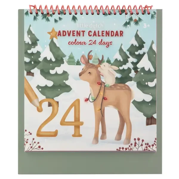 Little Dutch Adventný kalendár omaľovánky