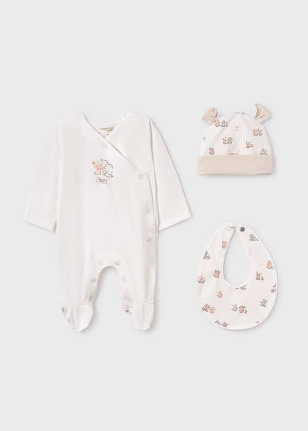 Mayoral Dojčenská súprava 3-dielna Babycare Natural 4-6M