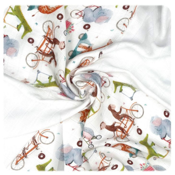 XKKO BMB Bambusové ubrousky 30x30 Digi - ZOO on the Road MIX