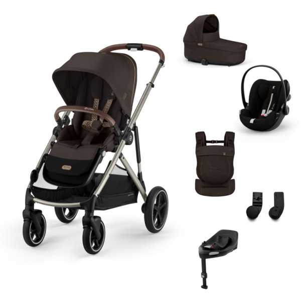 Cybex Gazelle S BUNDLE SET M + nosič AMYA 2026 -  Chocolate Brown - Taupe Rám