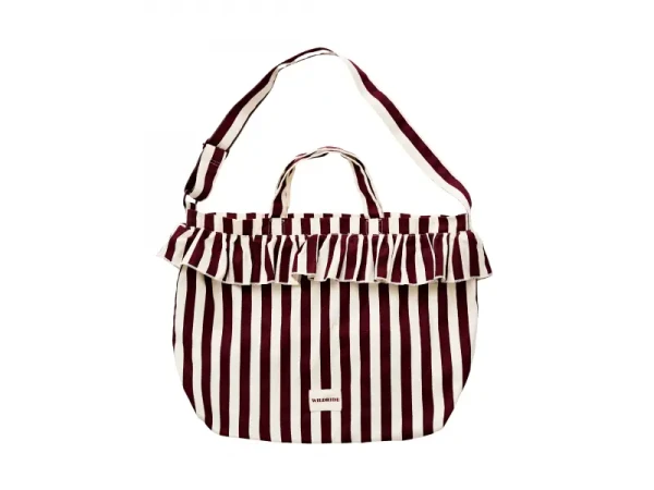 WILDRIDE Taška cez rameno  Bordeaux Stripe