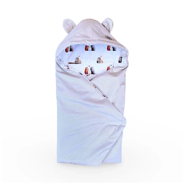 XKKO LUX Zavinovací fusak do autosedačky - Bear Family