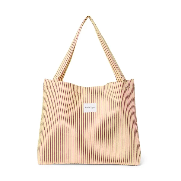 STUDIO NOOS - Poplin MOM BAG | Butter Yellow Striped