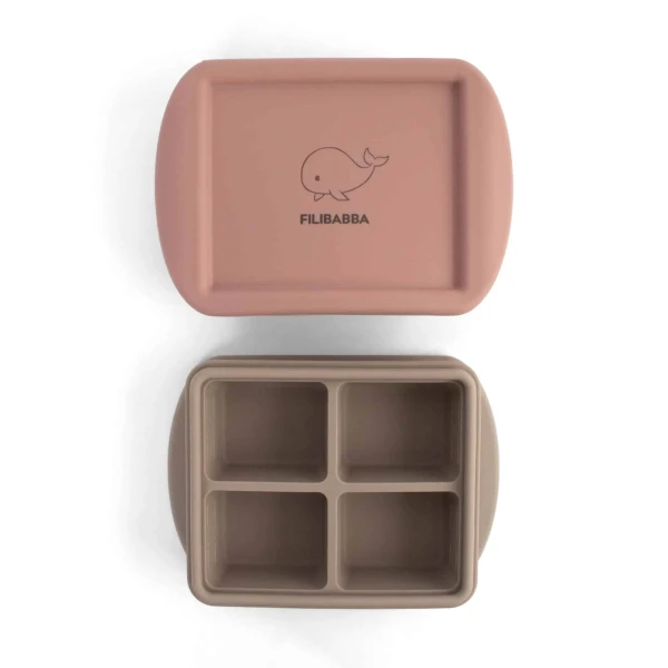 FILIBABBA DVOJBALENIE MISKY NA DETSKÚ VÝŽIVU DO MRAZNIČKY 4x65ML - ROSE MIX