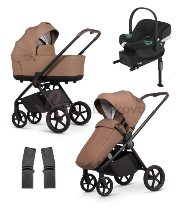 VENICCI CLARO 2 Caramel + Autosedačka Cybex Aton B2