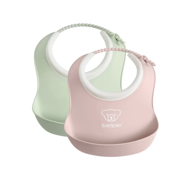 Babybjorn bryndáky malé 2 ks pudrově zelený/pudrově růžový