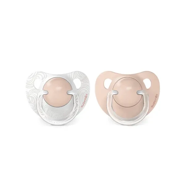 SUAVINEX | Dudlík anatomický silikon 0/6m 2 ks Dreams - růžový 