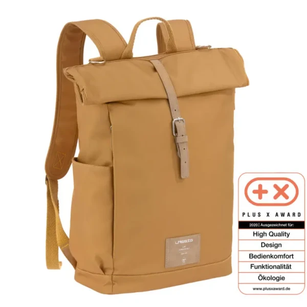 LÄSSIG Green Label Rolltop Backpack curry