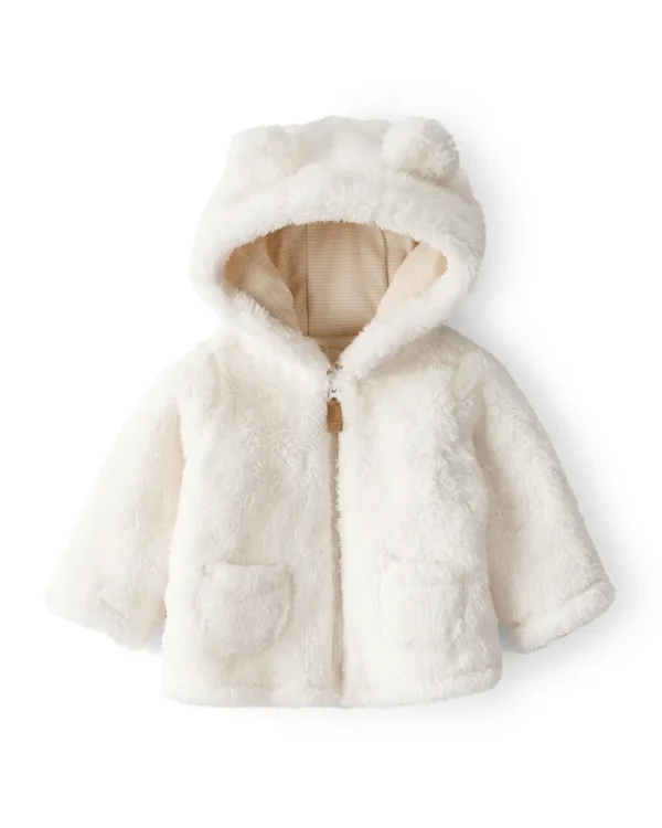 CARTER'S Bunda Sherpa na zips ivory uni 6m/veľ.68