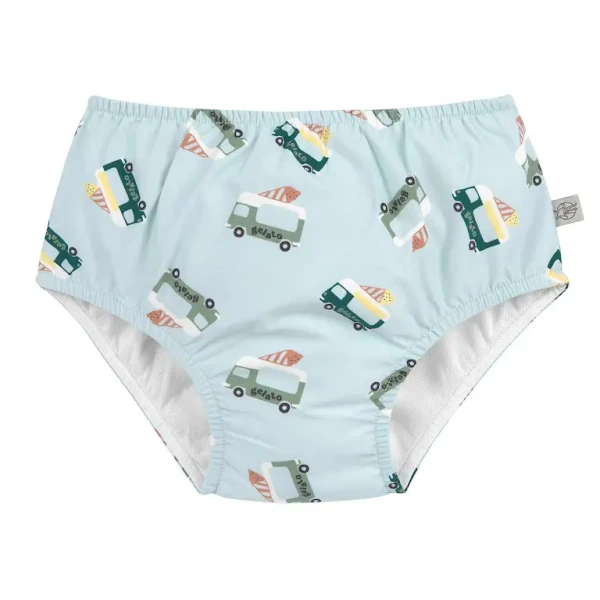 LÄSSIG Swim Diaper ice cream truck illus. blue 13-18mo. size 86