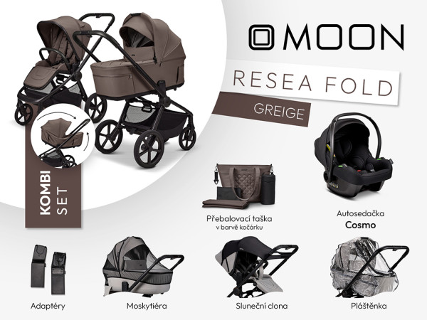 MOON ReSea FOLD kombi set - GREIGE