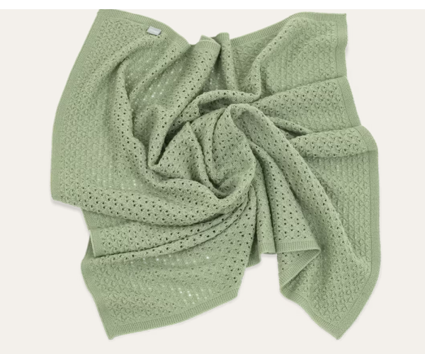 Stokke Swaddle merino deka 80x80 cm Sage Green