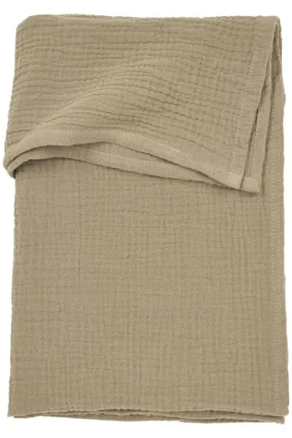 Mušelínová přikrývka 75x100 - Taupe