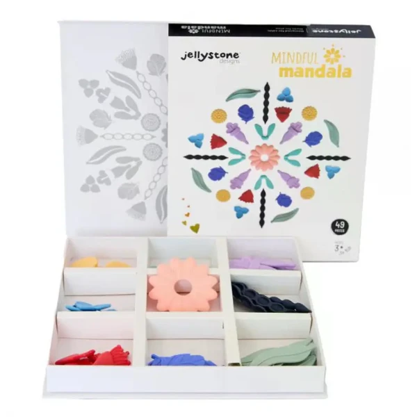 Jellystone Designs Senzorická antistresová mandala pre deti, dúhová