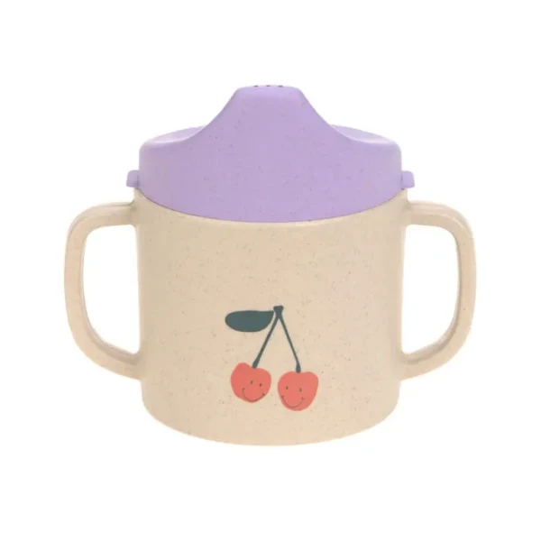 LÄSSIG Sippy Cup PP/Cellulose Happy Fruits cherry