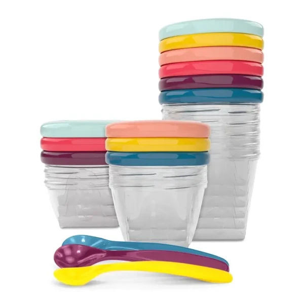 BabyMoov Multi Set 12ks misek + 3 lžičky