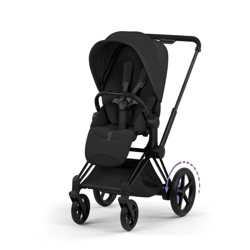 CYBEX E-PRIAM 5 Style podvozok + SEAT MATT BLACK
