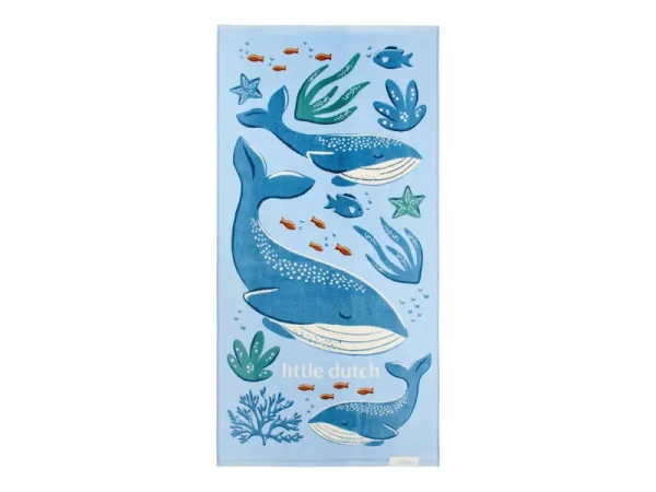 Little Dutch Plážová osuška  120x60 cm  Ocean World Blue