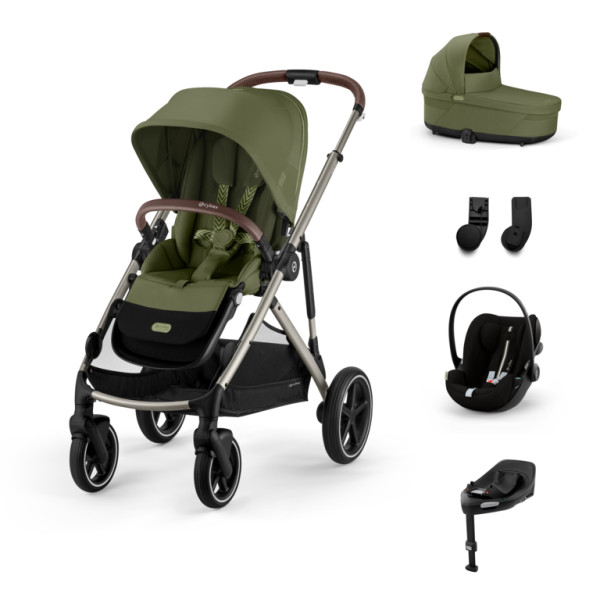 Cybex Gazelle S Kombinovaný kočík SET M - Moss Green - Taupe Rám