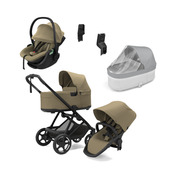 THULE Charm 2v1 Faded Khaki + autosedačka THULE MAPLE